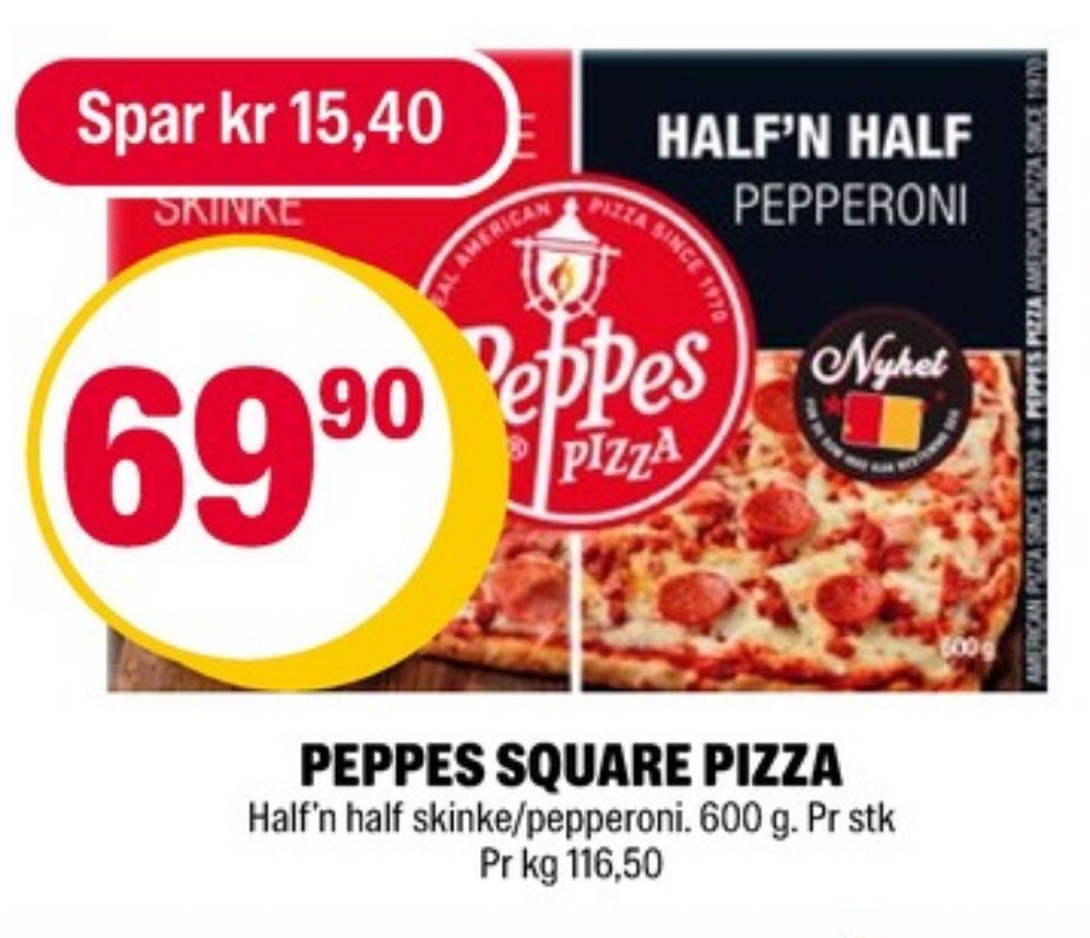 Coop Extra Peppes pizza pizza tilbud