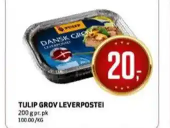 Bunnpris Tulip leverpostei tilbud