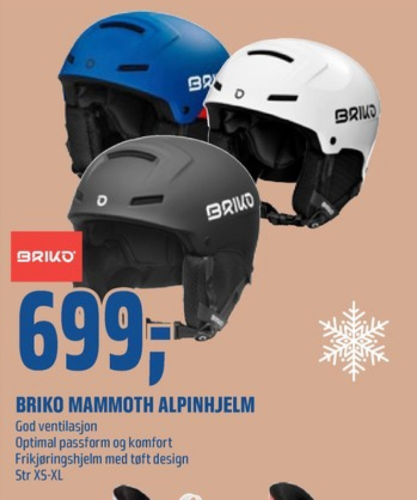 Coop Obs Briko skihjelm tilbud
