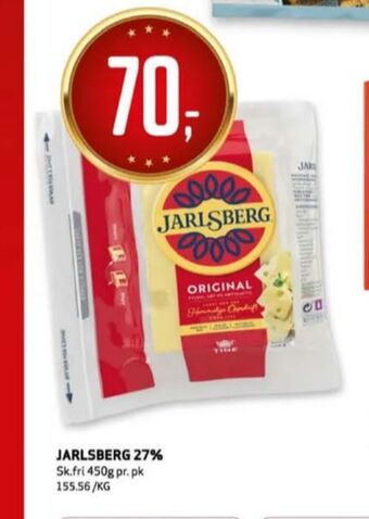 Bunnpris Jarlsberg skiveost tilbud