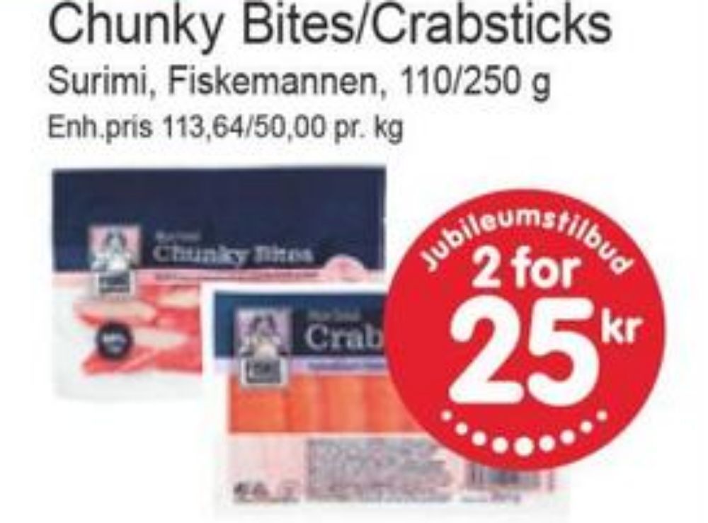 Joker Fiskemannen crabstick tilbud