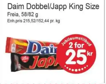 Joker Daim sjokoladebar tilbud