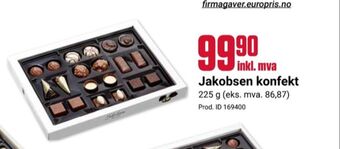 Europris Jakobsen konfekt tilbud