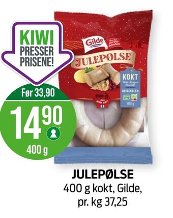 Kiwi Gilde julepølse tilbud
