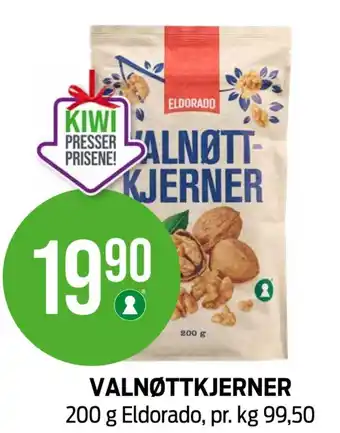 Kiwi Eldorado valnøttkjerner tilbud