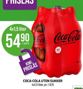 Kiwi Coca-cola zero brus tilbud