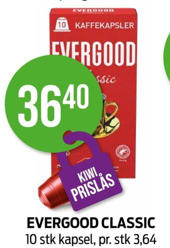 Kiwi Classic kaffekapsler tilbud