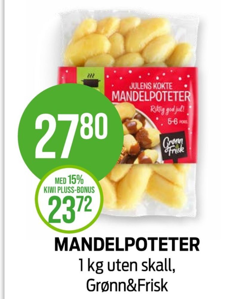 Kiwi Grønn og frisk poteter tilbud