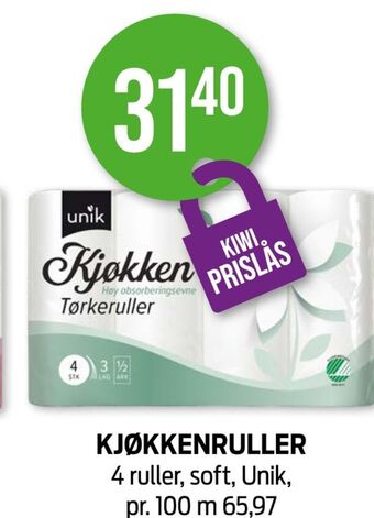 Kiwi Unik tørkerull tilbud