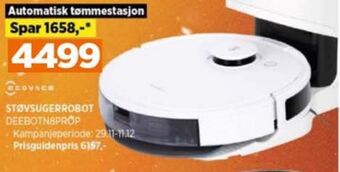 POWER Ecovacs robotstøvsuger tilbud