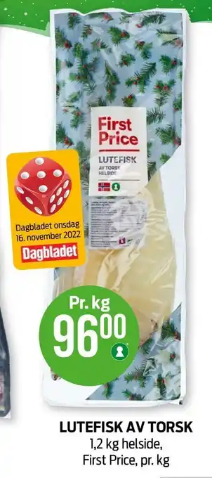 First price lutefisk