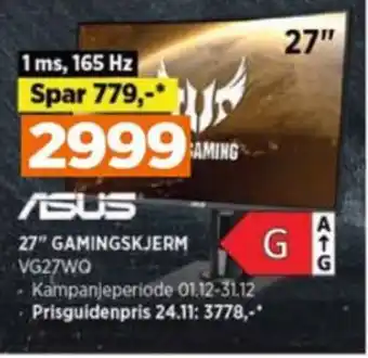 POWER Asus monitor tilbud