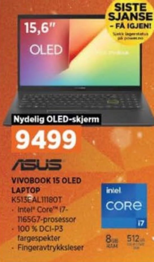 POWER Asus bærbar pc tilbud