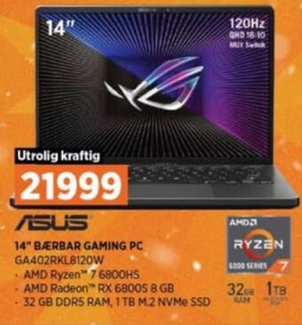 POWER Asus bærbar pc tilbud