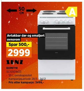 POWER Komfyr tilbud