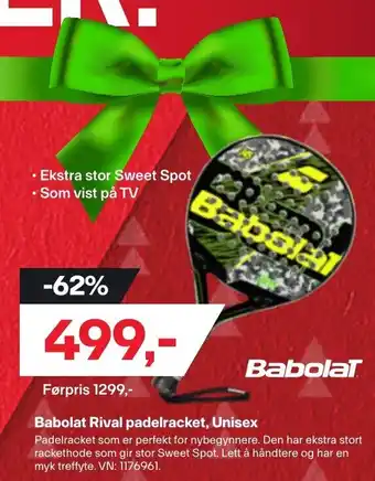 XXL Sport Babolat Rival padelracket, Unisex tilbud