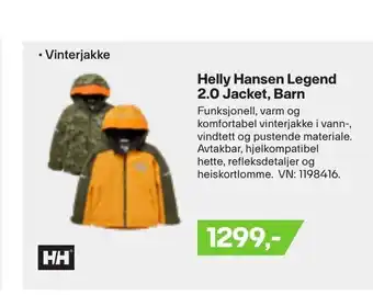 XXL Sport Helly Hansen Legend 2.0 Jacket, Barn tilbud