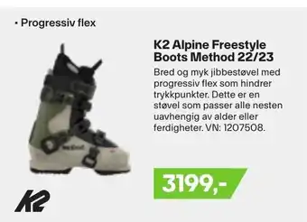 XXL Sport K2 Alpine Freestyle Boots Method 22/23 tilbud