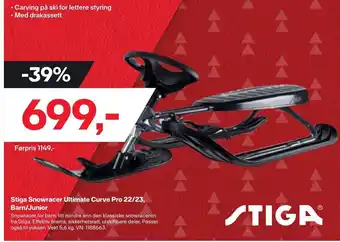 XXL Sport Stiga Snowracer Ultimate Curve Pro 22/23, Barn/Junior tilbud