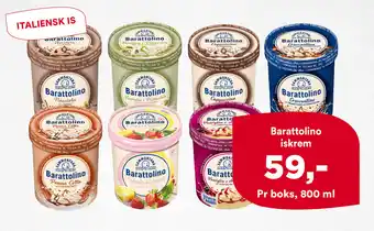 Iceland Barattolino Iskrem tilbud