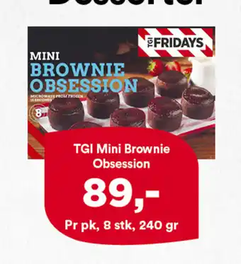 Iceland TGI Mini Brownie Obsession tilbud