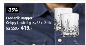 Frederik bagger crispy lowball glass