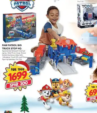 Extra Leker Paw patrol big truck stop hq tilbud
