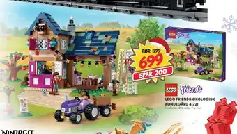 Extra Leker Lego friends økologisk bondegård 41721 tilbud