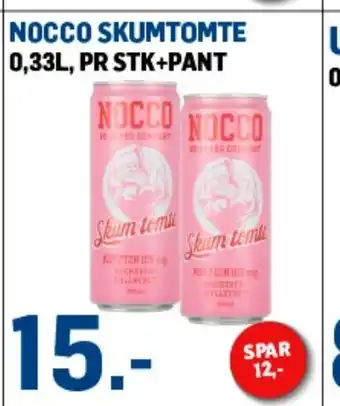 Price Lagerbutikk Nocco Skumtomte tilbud