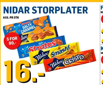 Price Lagerbutikk Nidar Storplater tilbud