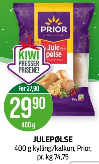 Kiwi Julepølse tilbud
