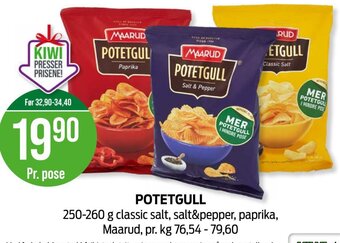 Kiwi Potetgull tilbud