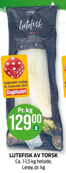 Kiwi Lutefisk Av Torsk tilbud