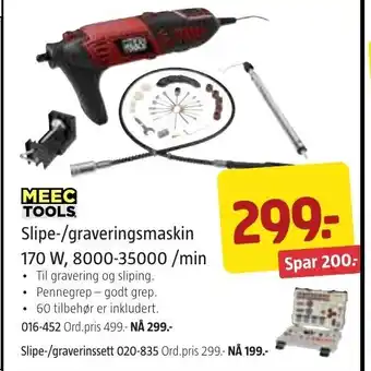 Jula Slipe-/Graveringsmaskin 170W, 8000-35000/ min tilbud