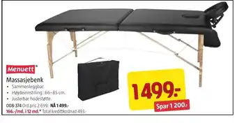 Jula Massasjebenk tilbud