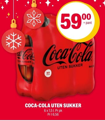 Coop Extra Coca-Cola Uten Sukker tilbud