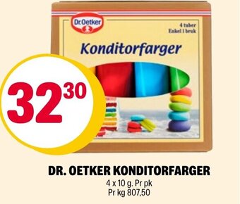 Coop Extra Dr.Oetker Konditorfarger tilbud