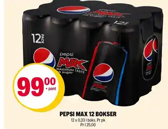 Coop Extra Pepsi Max 12 Bokser tilbud