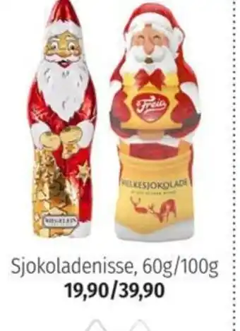Nille Sjokoladenisse 60g/100g tilbud