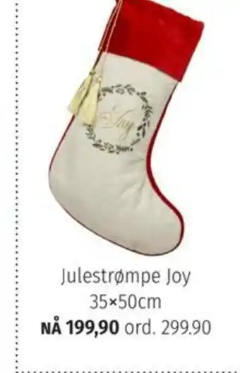 Julestrømpe Joy 35x50cm