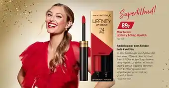 VITA Max factor lipfinity 2-step lipstick tilbud