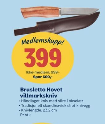 Coop Extra Brusletto kniv tilbud