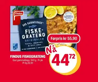 Coop Extra Findus ferdigretter tilbud