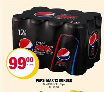 Coop Extra Pepsi max brus tilbud