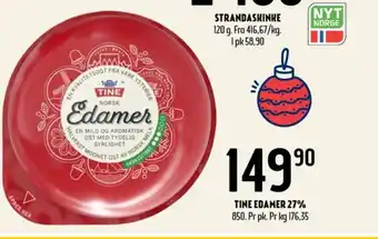 Coop Prix Tine edamer tilbud