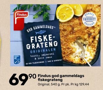 Matkroken Findus ferdigretter tilbud