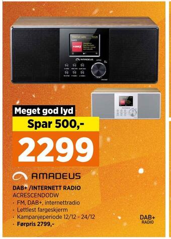 POWER Dab+ /internett radio tilbud