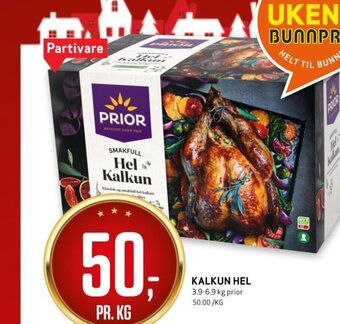 Bunnpris Kalkun Hel tilbud