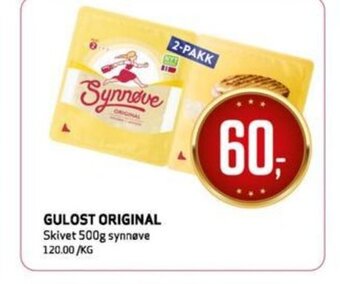 Bunnpris Gulost Original tilbud