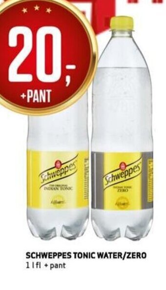 Bunnpris Schweppes Tonic Water/Zero tilbud